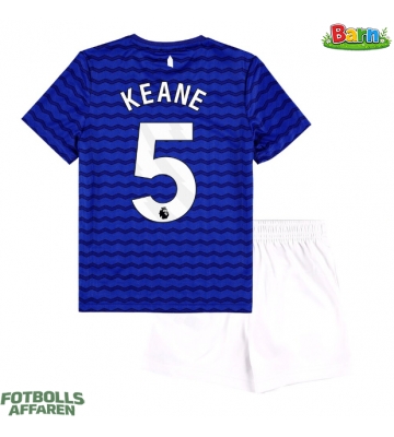 Everton Michael Keane #5 Hemmaställ Barn 2025-26 Kortärmad (+ Korta byxor)